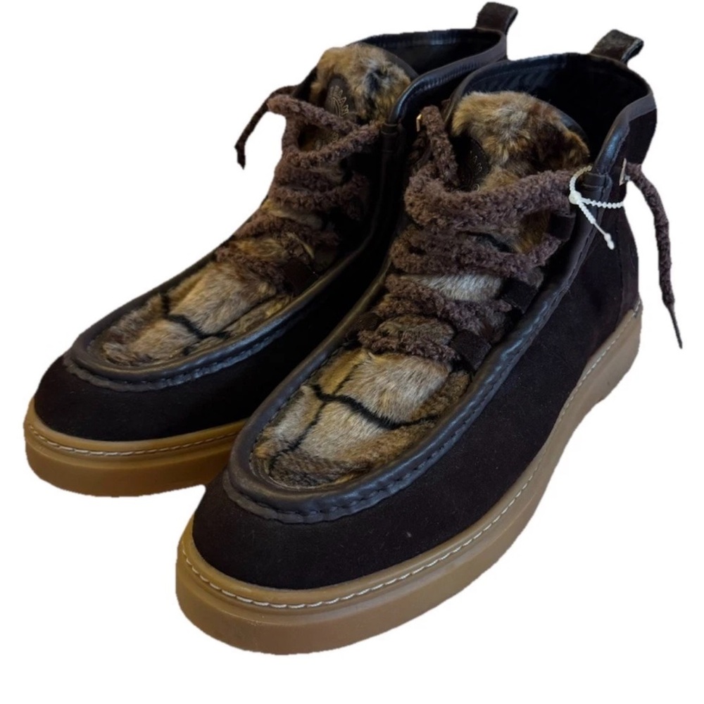 Cole Haan Women's All-Day Summit Chukka booties in dark chocolate plaid Size 10
